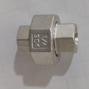 China ASME B1.20.1 Stainless Steel Threaded Union , Cast Conical Pipe Union Joint F/F wholesale