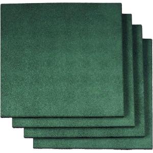 China Rubber Tiles 20 X 20 X 1” Thick For Racecourse Use Horse Stable Floor Safety Rubber Paver (Pack Of 4) Green on sale