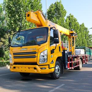 China New Design HKS28 28M man truck lift Telescopic Boom truck aerial bucket wholesale