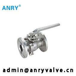 China 2piece WCB body SS304 Ball PTFE Seat Flanged RF Floating Ball Valve wholesale