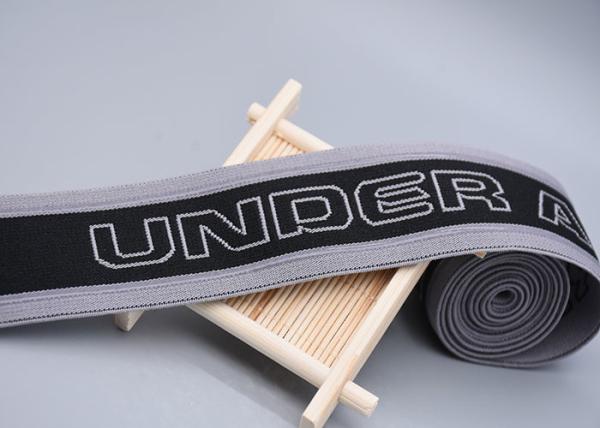 Double Sided Jacquard Elastic Band With Printed Non Slip Transparent Silicone