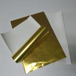 Golden Vacuum Metallized Paper ISO Foil Paper Roll 67GSM With High Wet Strength