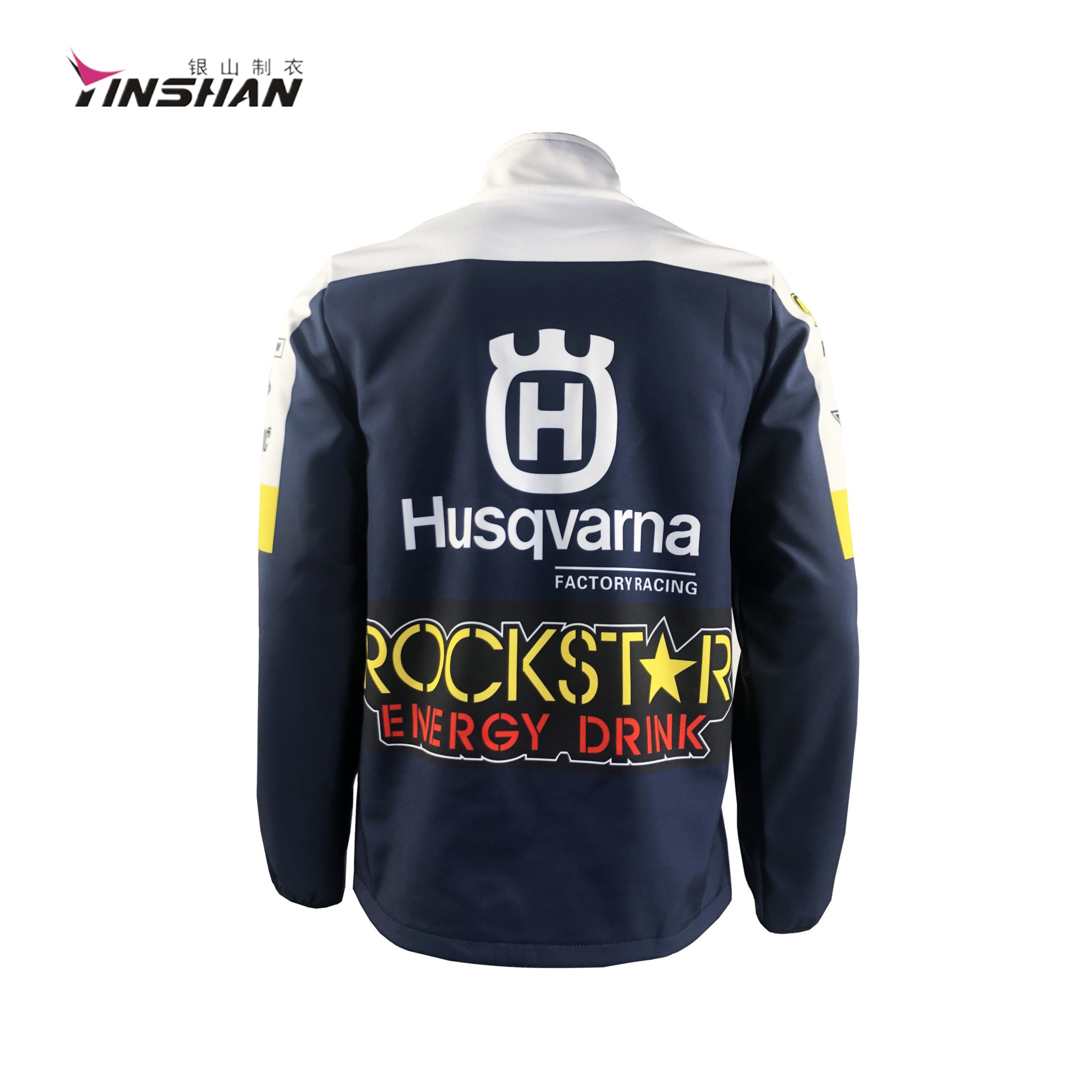 Windproof Motorcycle Racing Jacket 100% Polyester Breathable Racing Soft Shell Jackets