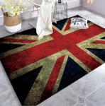 National Flag Polyester Fiber Living Room Floor Carpets North European Style