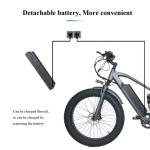 Full Suspension MTB Electric Mountain Bike With 750W Motor And Lithium Battery