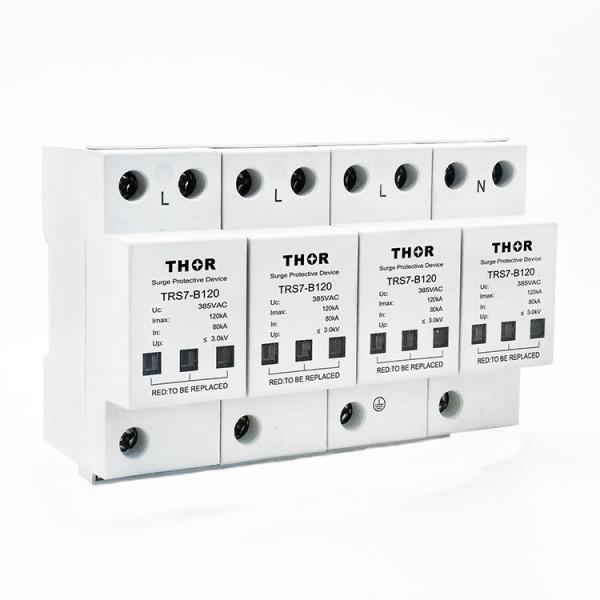 Quality 120KA power surge voltage protection SPD 3 phase surge protection device for sale