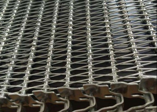 800mm Chain Length Stainless 201 Spiral Mesh Belt