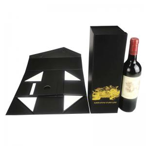 China Logo Printing Wine Bottle Boxes Packaging Wine Gift Box Cardboard Wholesale Wine Boxes For Sale wholesale