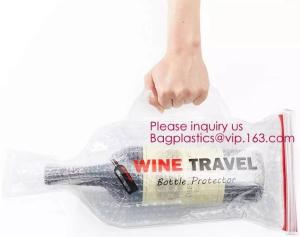 China Bottle Protector Bubble Travel Bag,Travel Trip Bag With Bubble Inside And Double Zip lockkks,Sleeve Travel Bag - Inner Skin wholesale