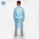 PP+PE Disposable Isolation Gown impervious knitted cuff disposable waterproof