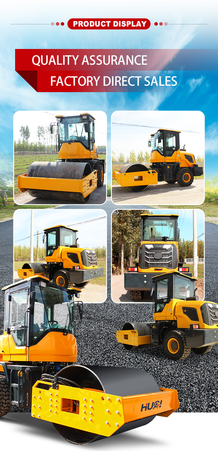 5t 10t 20t Road Roller Machine Vibratory Compactor in with 4450*1680*2750mm Dimension