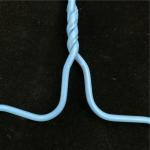 Colorful Pvc Coated Wire Hangers 16 Inch Dimesion 3.2mm Dia For Laundry Shop