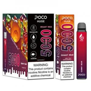 China Baking Paint POCO 5000 Puffs Ecig Vape Pen Mods Nicotine 5% wholesale