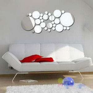 China Eco-friendly 40 * 60cm Removable CM-144 Bubble Shaped Wall Mirror Sticker wholesale