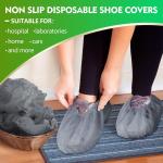 ISO Certified Disposable PP PE CPE Shoe Cover in Blue White Green Red Grey Pink