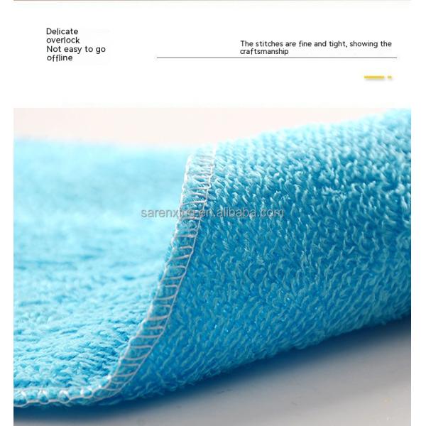 Rectangle Microfiber Kitchen Cleaning Towel with Small Stripe Fabric and Customer Logo