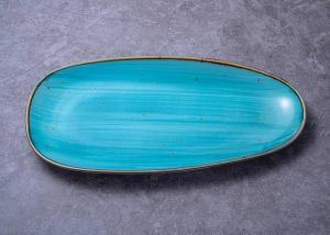 China 13&quot; Fadeless Technicolor Oval Ceramic Dinner Plate wholesale