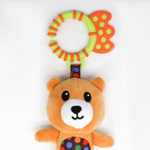 China Animal Teething Baby Plush Toy Cradle Wind Chime Hang Pet Toy wholesale
