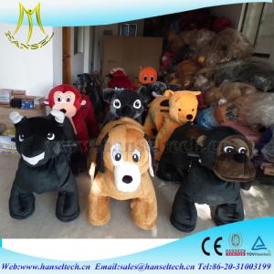 China Hansel kiddie rides for hire coin operated car kids ride on car moving horse toys for kids plush animal electric scooter wholesale