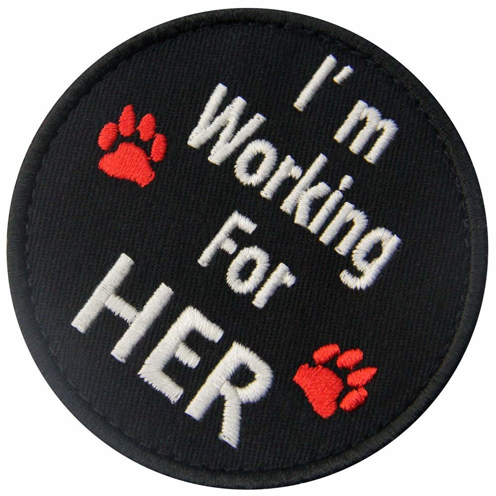 Sewing Warning Embroidered Applique Patches Polyester Material Heat-Cut