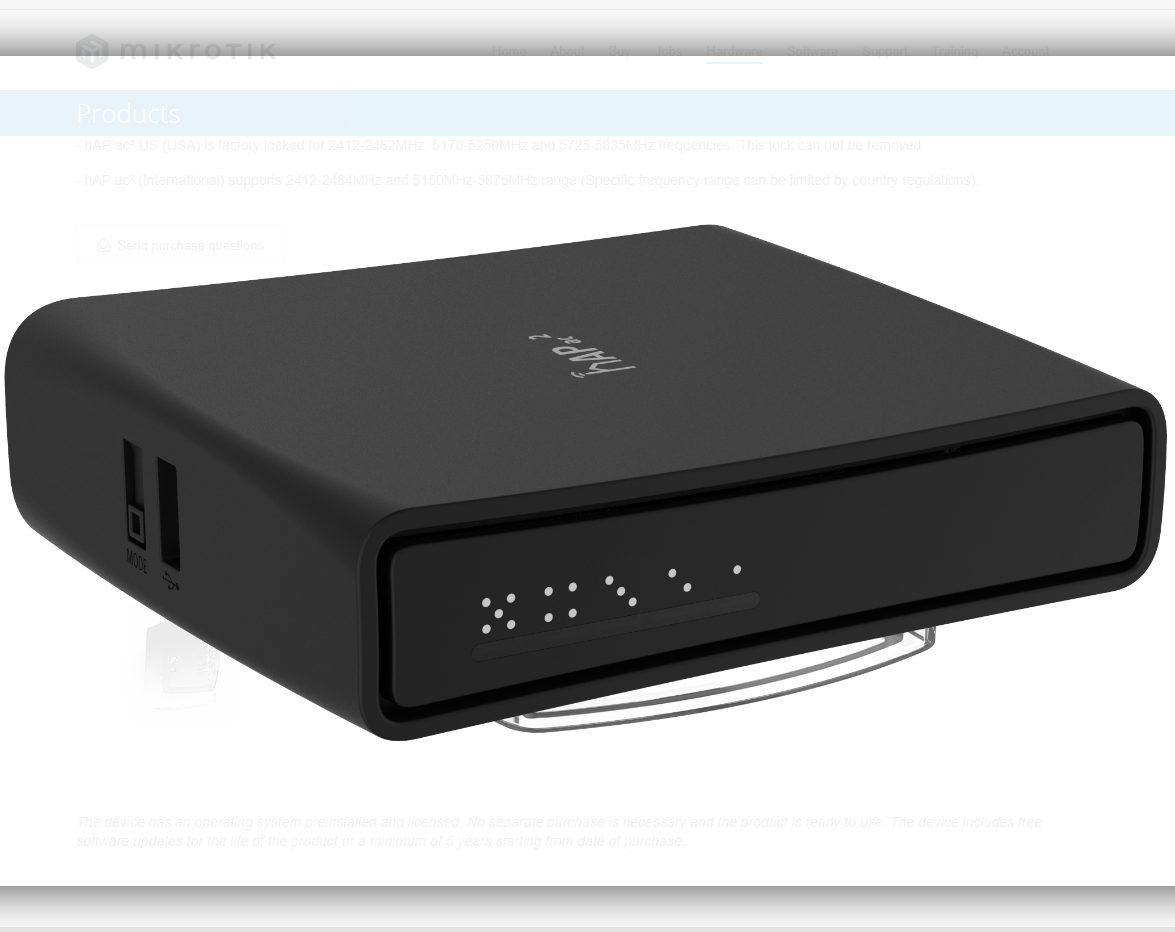 RBD52G-5HacD2HnD-TC Dual-Band 2.4/5GHz AP with 5 Gigabit Ethernet Ports and 3G/4G USB