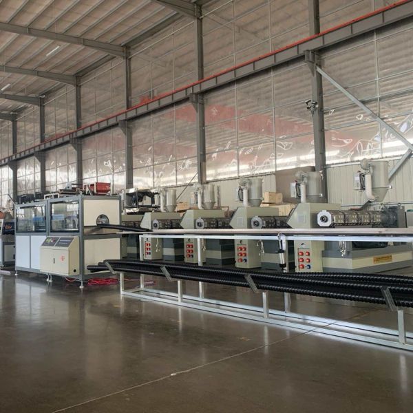 Industrial Plastic Prestressed Helical Spiral Pipe Manufacturing Equipment