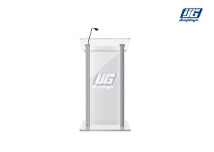 China Clear Acrylic Structure Illumination Logo Customized LED Platform Stand wholesale
