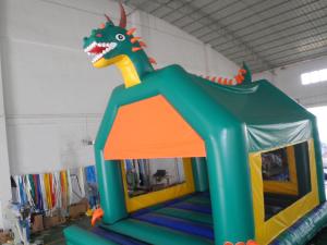 China Outdoor Water Proof Inflatable Fun City Jumper / Backyard Bounce Fun City With Slide wholesale