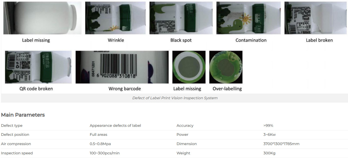 Full Automated Machine Visual Inspection System For Bottle Cap Screw
