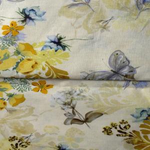 China Dress Shirting Polyester Printing Fabric Ramie knitting cotton Clothing wholesale
