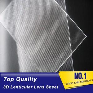 China PLASTIC LENTICULAR 70 LPI PET 3D lenticular optical lenses plastic lenticular sheet suppliers australia wholesale