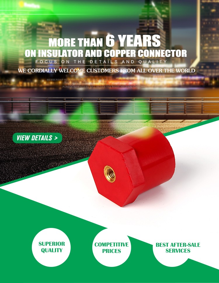 Manufacturers SB4040M8 stand-off busbar hex round insulator