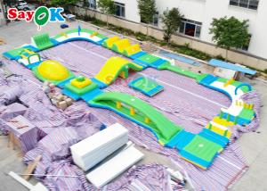 China Silk Printing Inflatable Water Obstacle Course For Wake Park wholesale