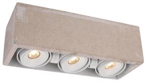 China Dimmable Trimless LED Spot Downlights Triple Head Adjustable 180mA Size 102*301*96mm wholesale
