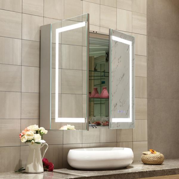 Mirrored Cabinets in Europe Cabinet Style Customized Single/Double Door LED