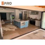 Soundproof Commercial Aluminium Bifold Doors Double Glass Easy Installment