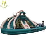 Hansel house lowest price trampoline park inflatable water slide for shopping
