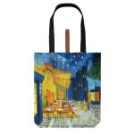 Customize Polyester Foldable Oil Painting Tote Bags Reusable Shopping Bag For