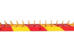 Surface Mounting Yellow Red Color Tire killer , puncture tire spikes security