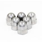 Imperial Measurement System Stainless Steel 304 Hex Cap Nuts with Nickel Plating
