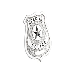 China Custom Silver 0.23&quot;-4.5&quot; Police Metal Badge Country Lapel Pin Clutch wholesale