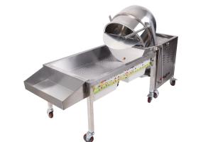 China 50w Spherical Ball Caramel Popcorn Food Processing Machine With Wheels wholesale