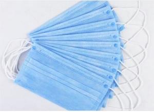 China Customized 3 Ply Disposable Mask , Adults 3 Layer Face Mask Moisture Proof wholesale