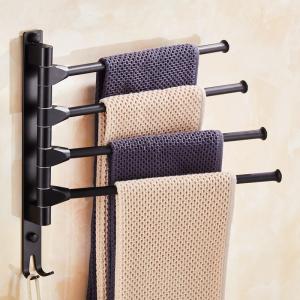 China Foldable Rotary Rustproof Double Bar Towel Holder wholesale