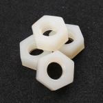 M6 Plastic Nylon Hex Nuts Standard PA66 Fastener 94V-2 Fire Resistance Grade