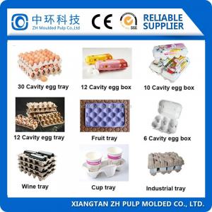 China Molded Pulp Egg Box Forming Machine 80kw For Disposable Bowl wholesale