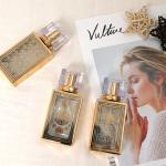 50ml Electroplated Square Perfume Bottle Subpackage Empty Bottle Wholesale Glass