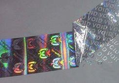 China Tamper Evident Void Hologram Sticker / Hot Stamp Stickers Glossy Varnish wholesale