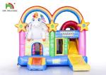 Commercial Outdoor 4 In 1 Unicorn Inflatable Jumping Castle / Blow Up Bouncer