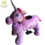 Hansel latest moving unicorn electricride coin operated electric motorized plush